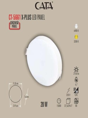 Ct 5661 LED Spot 20W 6400K Beyaz Işık