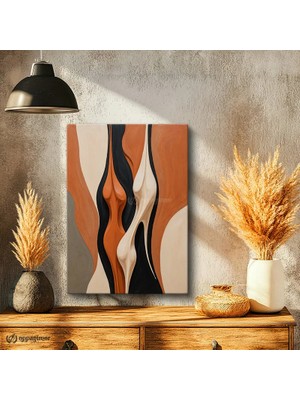 Oppanimor Dikey Kanvas Tablo Soyut Figürler Modern Sanat Tablosu Ev Ofis Duvar Dekoru