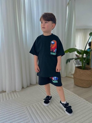 Cg Kids Among Us Erkek Çocuk Şortlu Alt Üst Takım