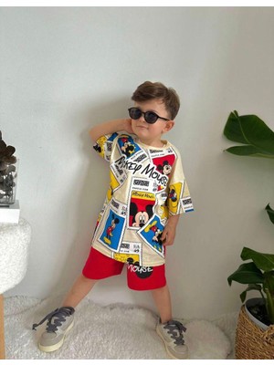 Cg Kids Mickey Mouse Baskılı Erkek Çocuk Alt Üst Takım