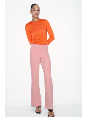 Dallbucks Zara, Yan Dikişli Ispanyol Çan Paça Kumaş Pantolon ABZRA00081