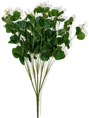 Cihan Çiçekçilik Yapay Okaliptus Demeti 50 cm 5 Dal 20 Kafa