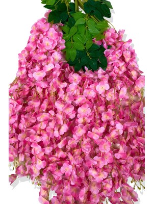 Cihan Çiçekçilik YAPAY SARKAN PEMBE AKASYA ÇİÇEĞİ 12 Lİ DEMET 3 DALLI