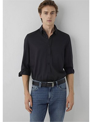 Mavi M0212069-900 Uzun Kollu Gömlek Siyah Erkek Jean Gömlek