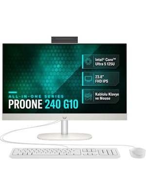 Hp Proone 240 G10 Intel Core Ultra 5 125U 48GB 2tb SSD 23.8" Fhd Freedos All In One Bilgisayar D36TNET 006