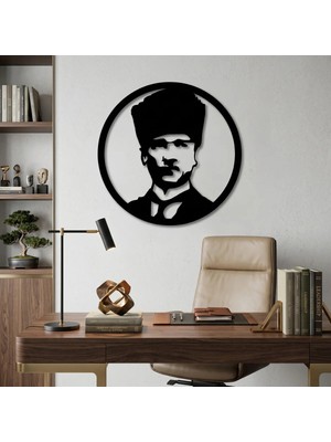 Alpha Metal Design Alpha Metal Desıgn Atatürk Portresi Metal Duvar Tablosu