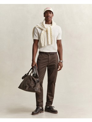 Gant Erkek Kahverengi Slim Fit Chino Pantolon 1501005.262