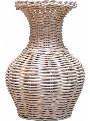 Fabrikam06 Rattan Elyapımı Dekoratif  Vazo ,elyapımı Sepet Vazo V0001