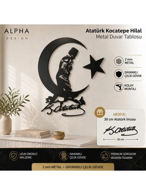 Alpha Metal Design Alpha Metal Desıgn Atatürk Kocatepe Hilal Metal Tablo