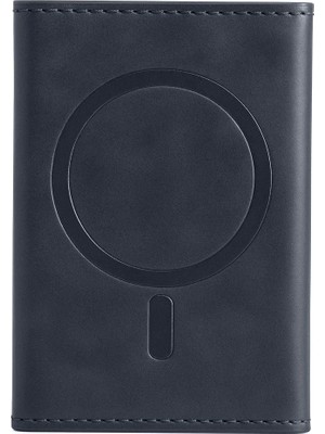 Mey Ithalat® Tema Magsafe Deri Kartlık - Lacivert