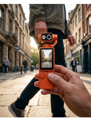 Epilons 4K Ultra Hd Gimbal Vlog Kamera 180 Derece Döner Lens ve Sabitleyici Özellikli
