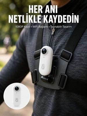 Epilons Suya ve Darbeye Dayanıklı Kompakt Spor Kamera 1080P Yeni Nesil