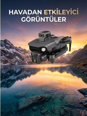 Epilons Çift Kameralı Gps Drone Geniş Açılı Havadan Görüntüleme Sistemi
