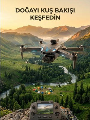 Epilons Uzaktan Kumandalı Çift Kameralı Hobi ve Fotoğraf Drone'u