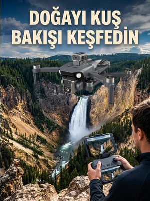Epilons Gps Konumlandırmalı Çift Kameralı Drone Canlı Görüntü Aktarımlı