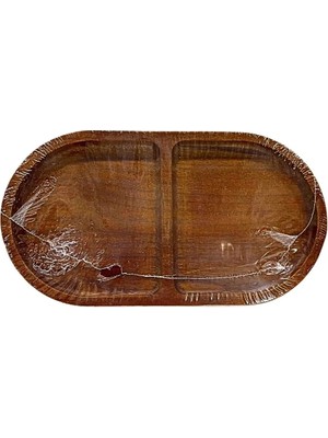 Akıllı Bayi Akasya Oval Bölmeli Sunumluk