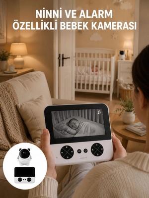Epilons Uzaktan Kontrollü Hd Bebek Kamerası Zoom ve Sıcaklık Sensörlü Yeni Nesil