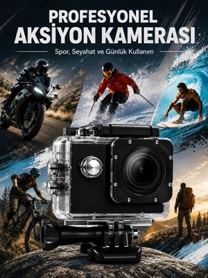 Epilons Yüksek Görüntü Kalitesi Sunan 1080P Full Hd Aksiyon Kamerası