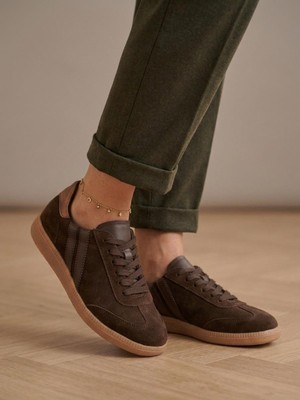 Venüs 2609920K Kadın Hakiki Süet Deri Çizgili Sneaker Ayakkabı