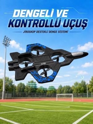Epilons Savaş Uçağı Tasarımlı Drone 2.4g Uzaktan Kumandalı 360° Takla Jiroskop Tek Tuş Kalkış Iniş