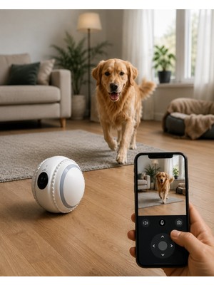 Epilons Yapay Zekalı Akıllı Takip Kamerası Wifi Bebek ve Evcil Hayvan Izleme