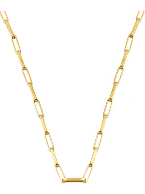 Bilezikci 14 Ayar Ataç Altın Zincir Kolye (4 mm Enli) 60 cm.