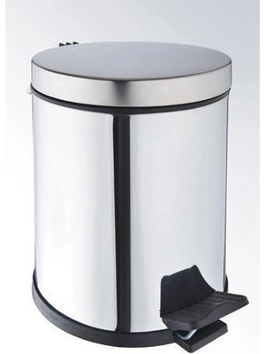 Timion Mey Ithalat® Onno CK-9000-3 Pedallı Paslanmaz Çöp Kovası 3 Lt