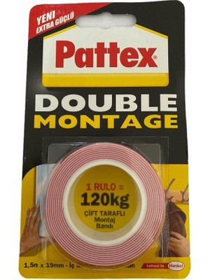 S'82 Pattex Double Montage Çift Taraflı Bant 120 kg