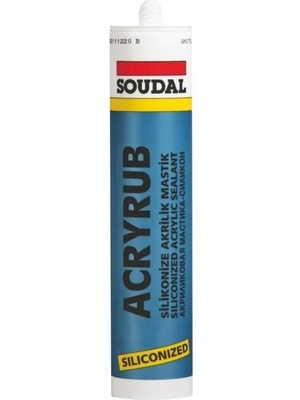 S'82 Soudal Acryrub Silikonize Mastik 310 ml Beyaz