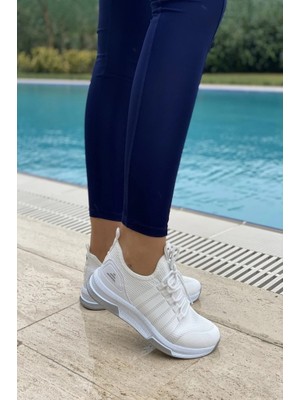 İnan Ayakkabı Beyaz Unisex Sneaker N-3277