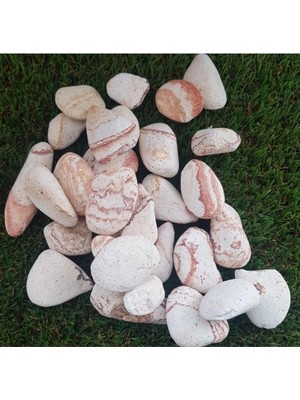 Sarı Çizgili Taş 10 kg 2-4 cm Dolomit Taş Dere Taşı Çakıl Taşı Bahçe Süs Taşı Akvaryum
