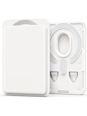 Magsafe Uyumlu Manyetik Kartlık Cüzdan, 2 Kart Kapasiteli Telefon Kartlığı, Güçlü Mıknatıs