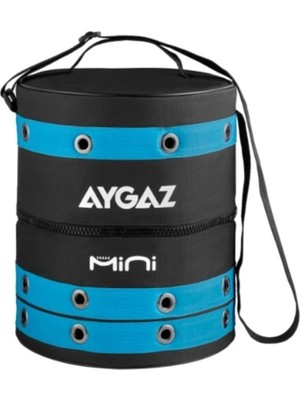 Ayrex Mini Çanta, Kamp Malzemeleri Taşıma, Mini Tüp ve Taşınabilir Ocak Uyumlu, Su Geçirmez, Kısa ve Uzun Askı, Mavi Siyah