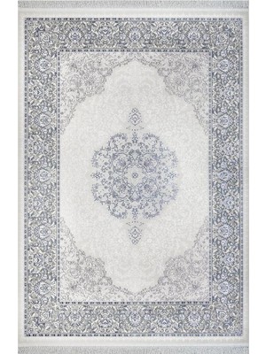 Hali.Net Outlet Halı Bej 200X290 Dikdörtgen Saçaklı Yıkanabilir Kaymaz Taban Salon Halısı