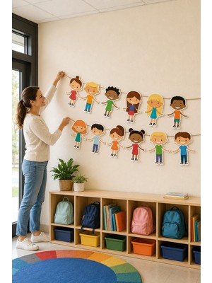 Dodomar 23 Nisan Neşeli Çocuklar Dekoratif Banner Okul Süsü 180X17 cm Hoş Geldiniz Etkinlik Dekoru