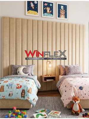 Winflex 12’li Dikey Akustik Kumaş Panel (10X210 Cm) Krem