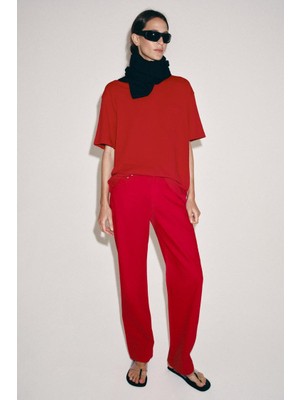 Allbucks Zara, Zw Collection Orta Bel Düz Paça Jean Pantolon ABZRA00142