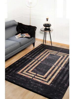 Kahverengi Saçaksız Yıkanabilir Kaymaz Taban Salon Halısı 180X180 Outlet