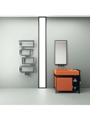 Ayrex Carisa Clash Paslanmaz Çelik Havlupan Modern Tasarım Satine 92 x 45 cm