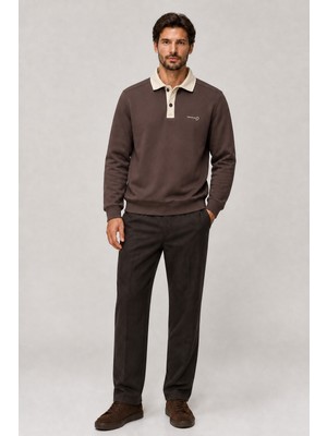 Redline Snap Erkek Regular Fit Düğmeli Kışlık Sweatshirt