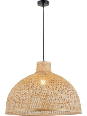 Ayrex Lucea Venira 10 Büyük Boy 50'lik Bamboo Tekli Sarkıt, Doğal Ahşap