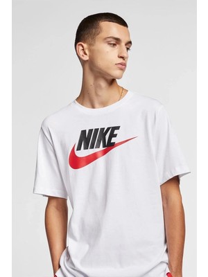 Nike Sportswear T-Shirt Erkek Beyaz Tişört AR5004-100