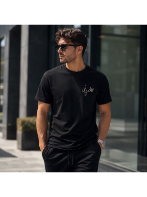 Elze Moda A Kalite Erkek Premium Elze Baskılı Oversize T-Shirt