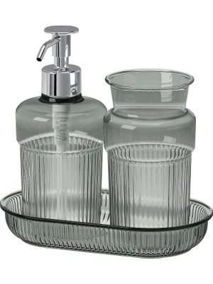 Ikea Brofjarden Gri Banyo Seti