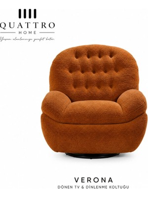Quattro Home Verona Dönen Tv & Dinlenme Koltuğu – Modern Berjer Koltuk