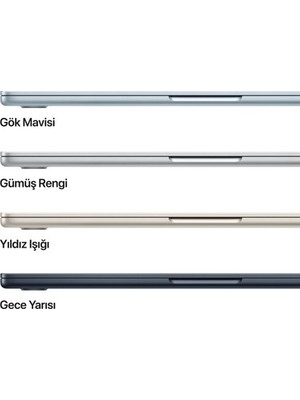 Sungur's Store Apple MacBook Air M5 16GB 512GB SSD Macos 15" Taşınabilir Bilgisayar Gök Mavisi