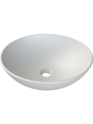 Sungur's Store Mat Beyaz Seramik 46 cm Lavabo Tasarımı