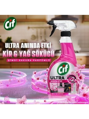 Sungur's Store 1000 ml Sakura Parfümlü Kir ve Yağ Sökücü Ultra Sprey