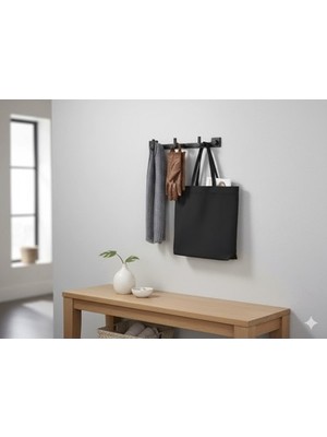 Sungur's Store Mat Renkli 3'lü Askılık Seti ile Dekoratif Düzenleme