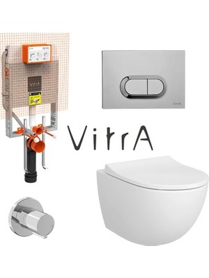 Sungur's Store Vitra Sento Rim-Ex Asma Klozet Slim Kapak, Vitra Gömme Rezervuar Set